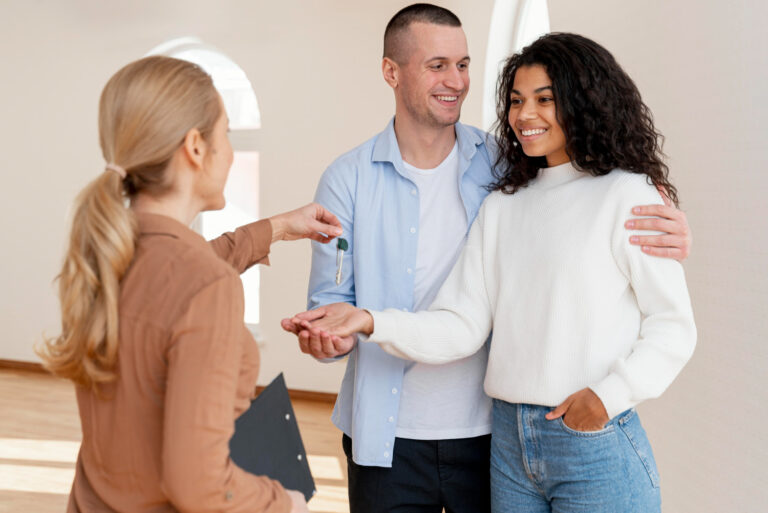 First-time buyers receiving keys