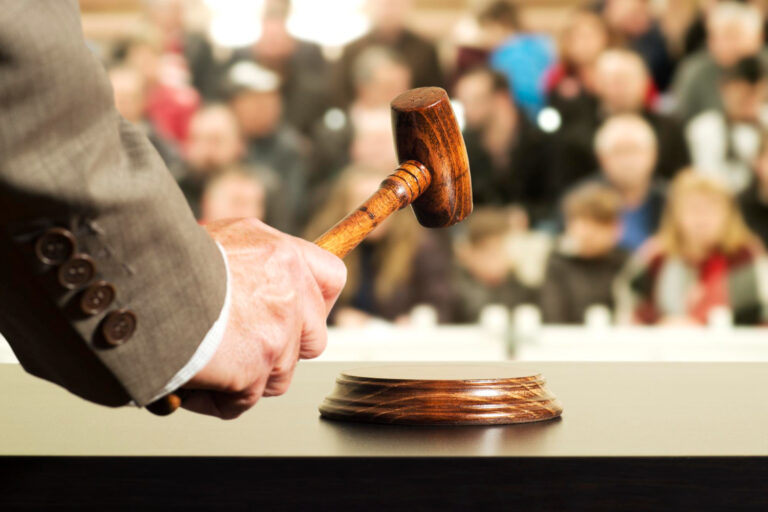 Public auction gavel