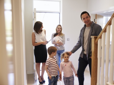 Tenant viewing a rental property
